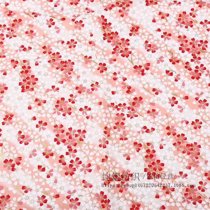 

Японская хлопковая ткань с изображением цветущей вишни для подарочной коробки ручной работы и кимоно