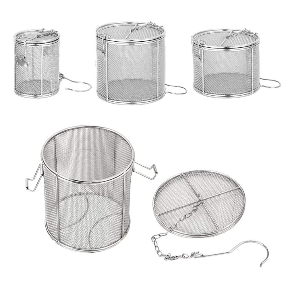 Infusore da Tè a Rete in Acciaio Inossidabile con Gancio a Catena Esteso Colino per Spezie e Condimenti Cestello per Separazione Spezie Utensili da Cucina