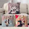 Anime E-Enoshima-Junko Throw Pillow Cover 45x45cm Soft Cozy Decorative Pillowcase Covers With Zipper For Couch Sofa Bedroom