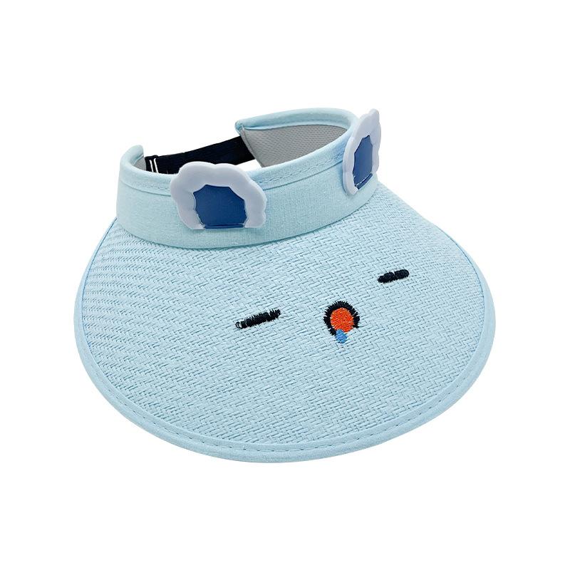 

Летняя детская мультяшная шляпа-цилиндр, милая детская соломенная шляпа для занятий спортом на открытом воздухе, для мальчика и девочки, с широкими полями, защита от солнца, шляпа от солнца (50-52cm)