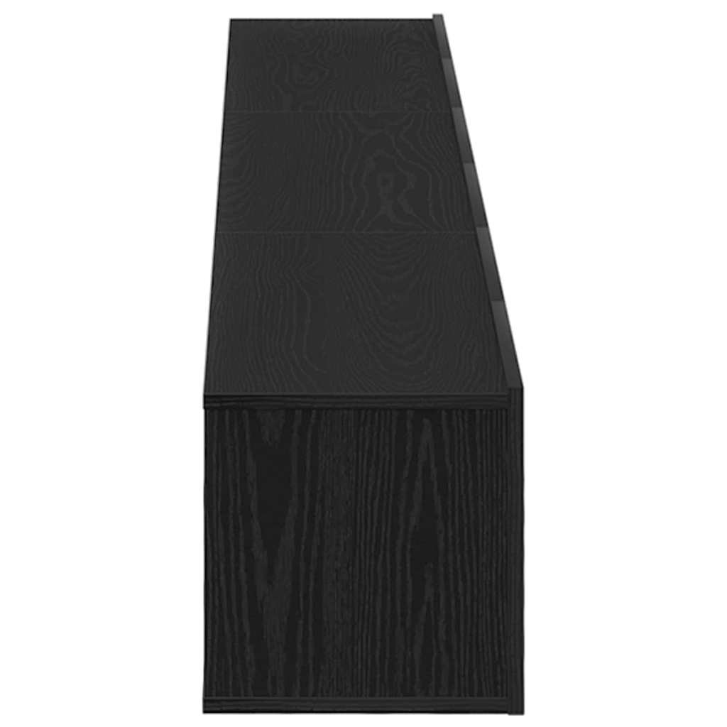 TV Cabinet Set 3 pcs Black Oak Effect 80 x 30 x 30 cm