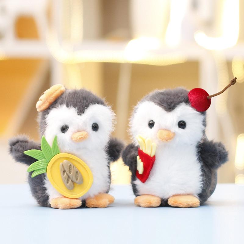 Cute Penguin Stuffed Animal Doll With Pp Cotton Filling For Kids Gift And Bag Accessory