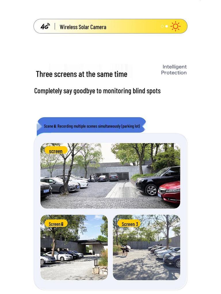 360° HD Solar-Powered Outdoor Camera with Night Vision and Remote Mobile Monitoring