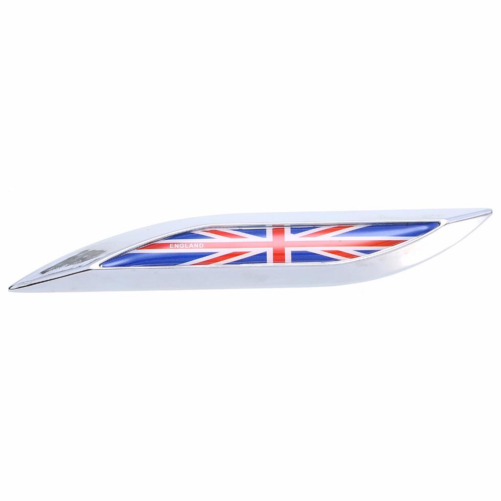 2ks Metal Union Jack Samolepka s vlajkou Spojeného království na boční blatník sukně Emblém odznaku Samolepka
