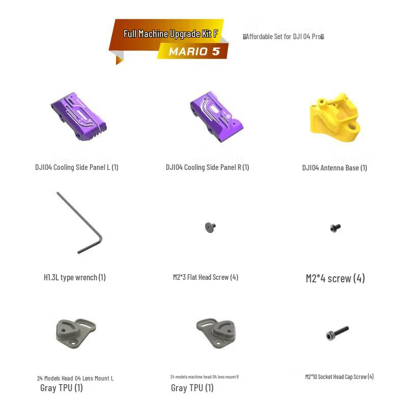 Speedy Bee Mario5 5-inch FPV Drone O4Pro Upgrade Kit
