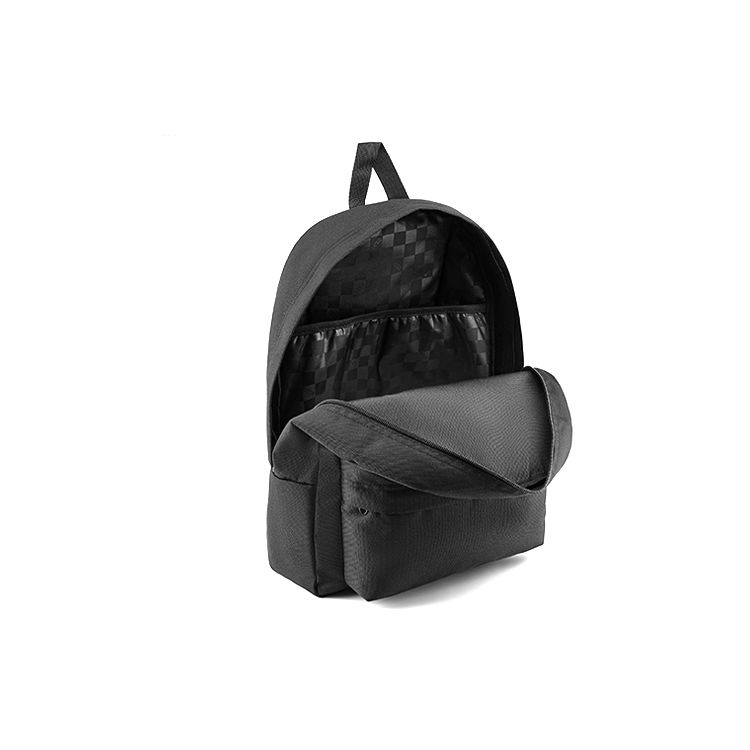 Vans Artist Collaboration Student Fun Pattern Colorful Graffiti Large Capacity Canvas Backpack Unisex Backpack Multicolor VN0A5F4BBLK