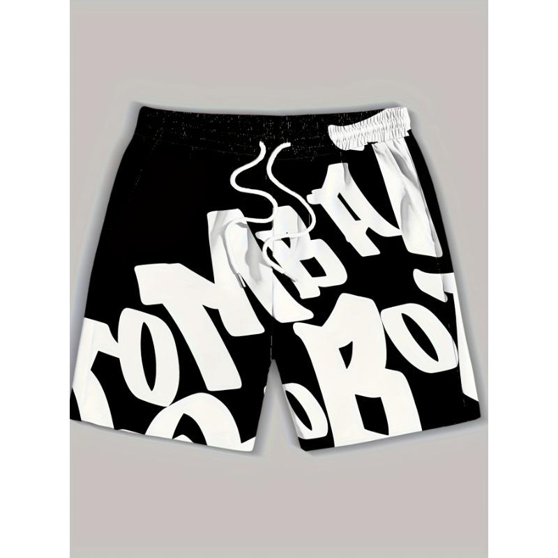 Summer Street Fashion Printed Men Hip-hop Beach Shorts Are Casual Fashionable and Trendy Quick-drying Sports Shorts S