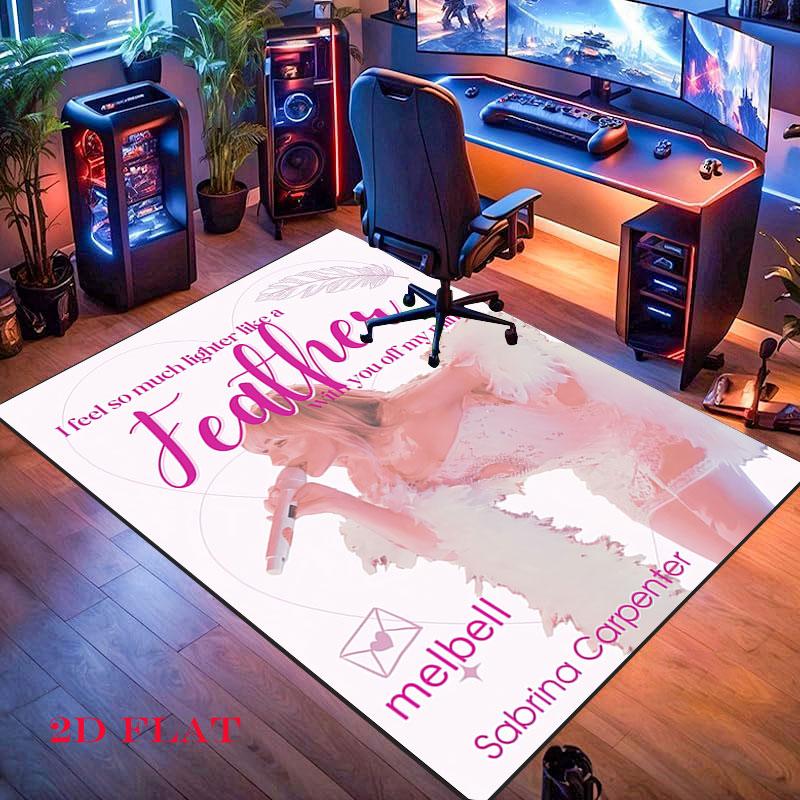 Sabrina Carpenter Glow Carpet Rug for Living Room Bedroom Home Sofa Decoration,Kids play Nonslip Floor Mat