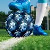 football player Print Size 5 Soccer Ball, PU Wear Resistant Football for Match Training and Daily Practice, Birthday Gift for Soccer Fans