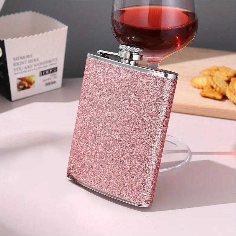 1PC Glitter Outdoors Wine Bottle Personality Multicolour High-Grade Gift Chic Stainless Steel Wine Pot Portable Accessories