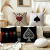 Ace of Spade Cushion Cover Pillow Cover Decor Pillowcase Printed Cushion Case for Couch