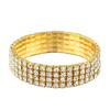Hot Stretch Bracelet Fashionable Full Diamond Single Row Bracelet Bride Diamond Set Multi Row Diamond Flash Diamond Chain