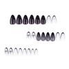 y2k cool and spicy wearing nail art, hot-selling nail pieces in Europe and America, French black wearing nail piece, fake nail.