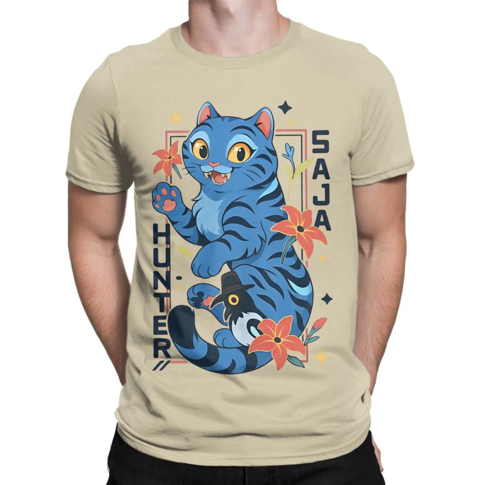Casual Derpy The Tiger and Bird Kpop Demon Hunter Men Women T-Shirt Men O Neck Cotton T Shirt Short Sleeve Tees Plus Size Tops