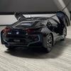 1:22 BMW I8 Super Hybrid Coupe Alloy Sports Car Model Diecasts Metal Classic Car Model High Simulation Sound And Light Childrens