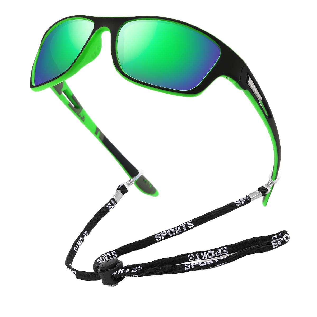 

Stylish Sports Sun Glasses Cycling Climbing Fishing UV400 Eyeglasses With Chain Men Women Designer Vintage Sun Glasses