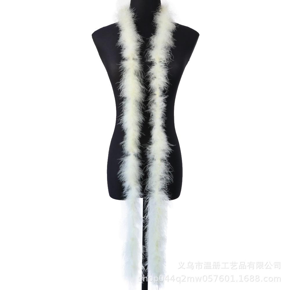 11G Flat Top Clothing Accessories Diy Material Turkey Plush Strip Scarf Crafts Accessories New
