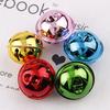 10-50Pcs 40mm Iron Christmas Bell Colorful Jingle Pendant For DIY Craft Material Ornament Making Supplies Xmas Decoration