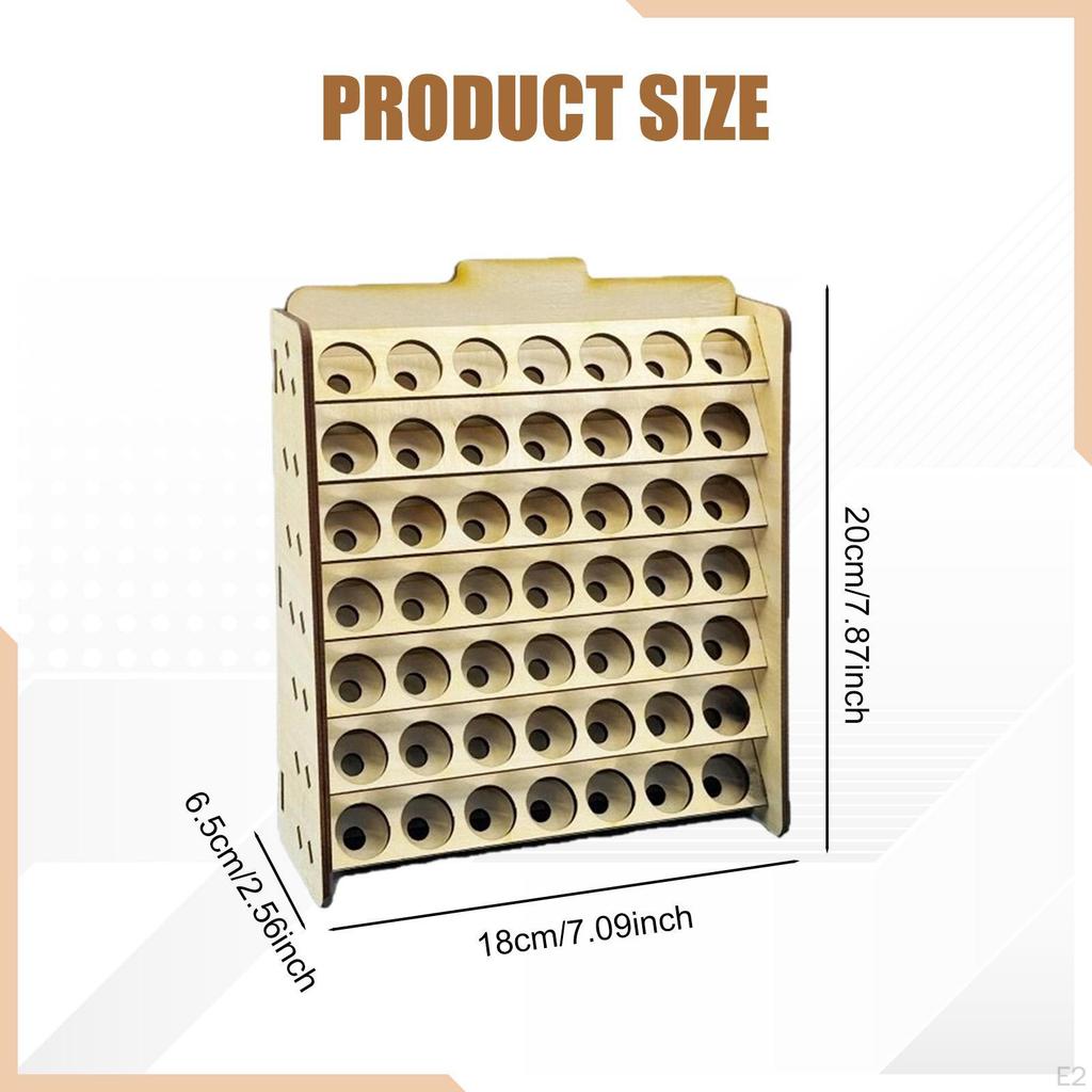 Paint Organizer, Storage, Bottle Holder, Multifunctional Solid Wood,