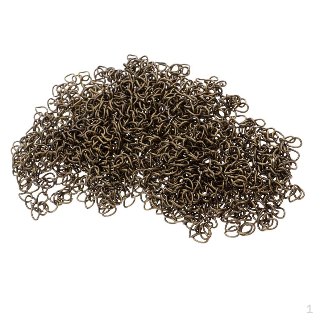100pcs Chain Bulk for Necklace Jewelry Accessories DIY Making 5x0.7cm