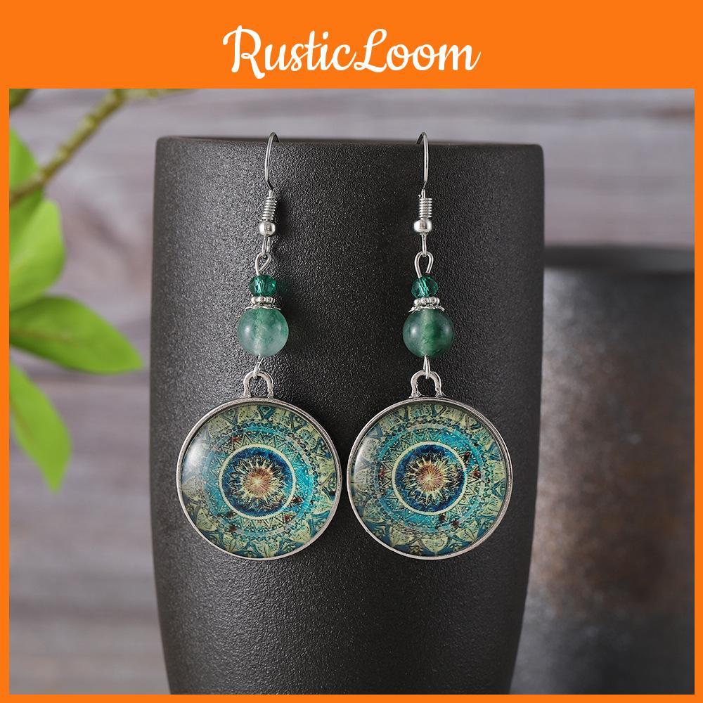 Floral Vintage Dazzling And Geometric Drop Earrings With Stunning Electroplated Finish