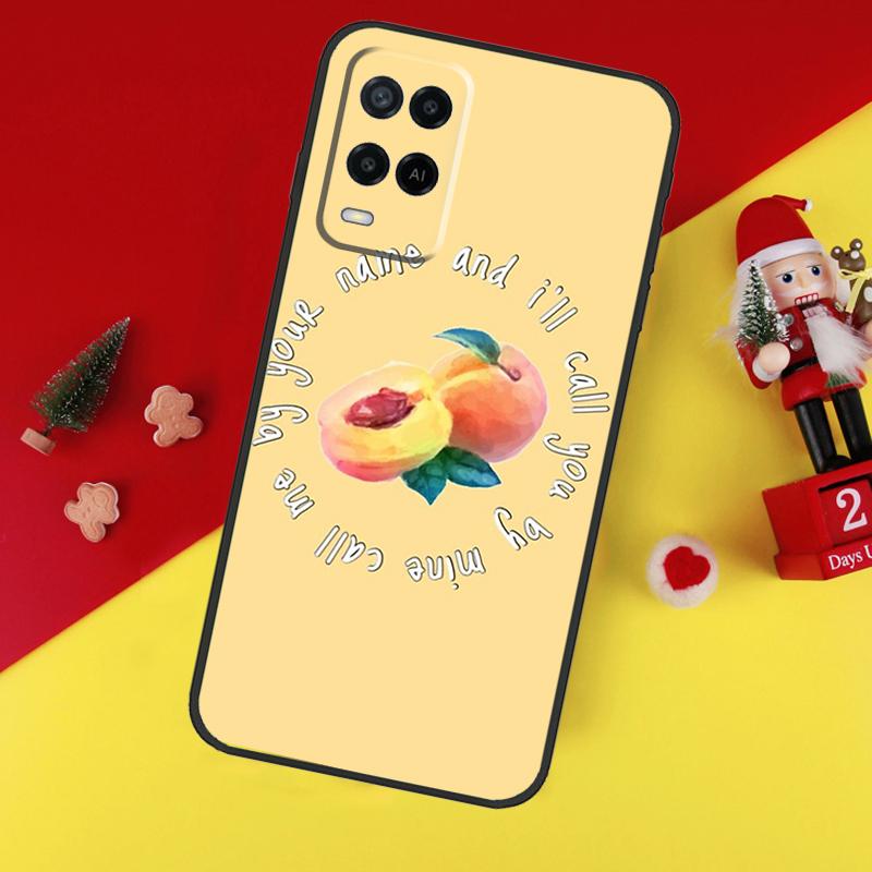 Call Me By Your Name Peach Case For Oppo A94 A74 A54 A60 A40 A80 A16 A76 A96 A98 A58 A78 A18 A38 A57 A17 A15 A5 A6 Pro
