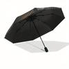 "Golden Triangles: A Symbolic Artwork with Intricate Designs"Umbrella, Portable 3-Fold Compact Umbrella for Men & Women ES53
