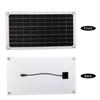 12V 20W Solarpanel monokristalline Silizium-Solarzelle mit Dual-USB-Autoladegerät, Feuerzeug, Alligator