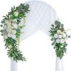 Wedding Arrangement Three-Piece Arch Flower Welcome Area Arch Door Banquet Style Dining Table Door Decoration Simulation Flower