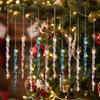 Twisted Water Drop Design Christmas Tree Pendants Hanging Icicle Decorations  Home Decoration