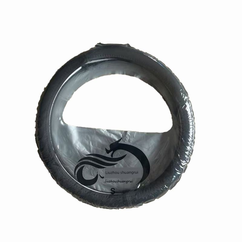 Suitable for Interior Modification Products, Car Steering Wheel Cover, Universal for All Seasons, High-Fiber Steering Wheel Cover, Medium Size Wuling Liuzhou Wuling All Black