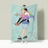 Drama H-Heartstopper Throw Lightweight 240g Flannel Blanket Soft Skin-friendly for Summer Cooling