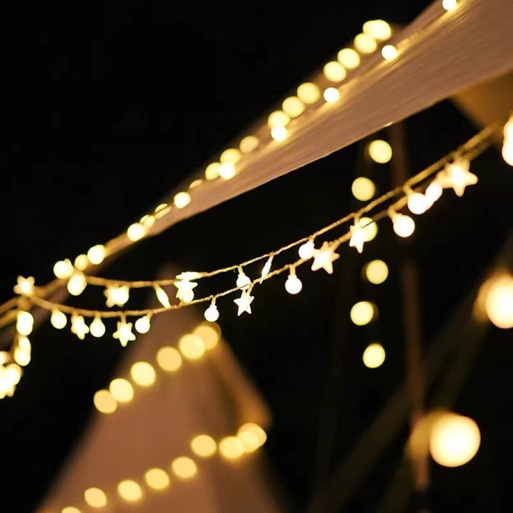 Outdoor Camping Ambience Light Usb Camping Decorations Arrangement Birthday Canopy Tent Lighting Chain Light Strip Led Colored Lamp