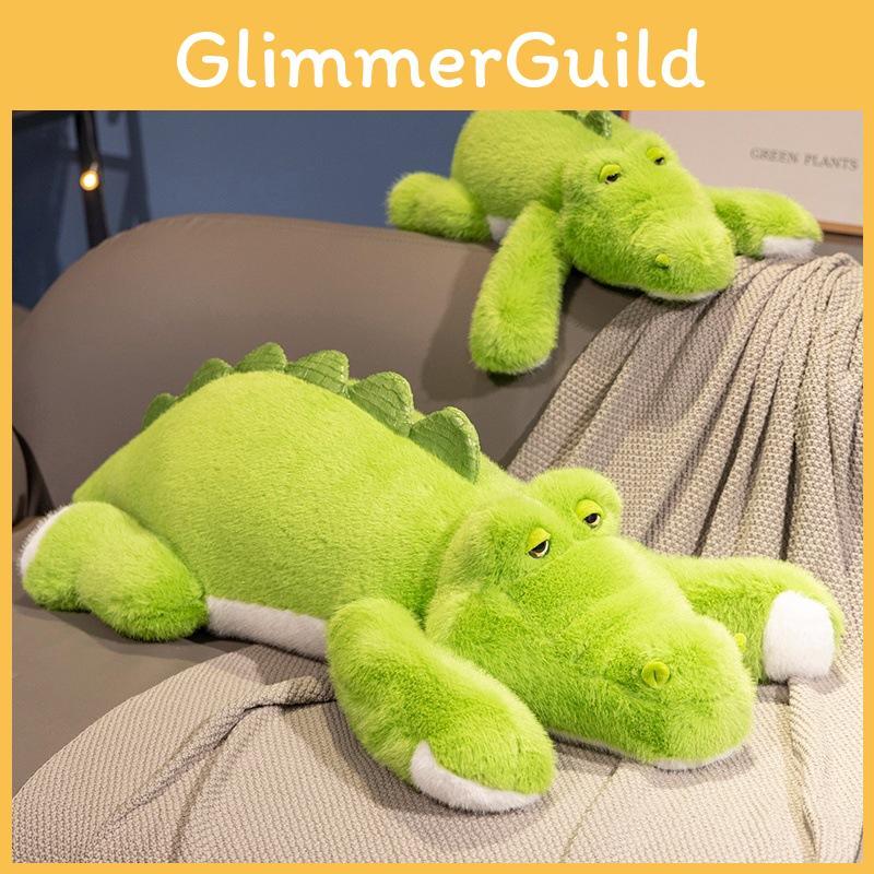 Plush Green Crocodile Toy Animal Stuffed Doll Room Bed Decoration Kids Gift