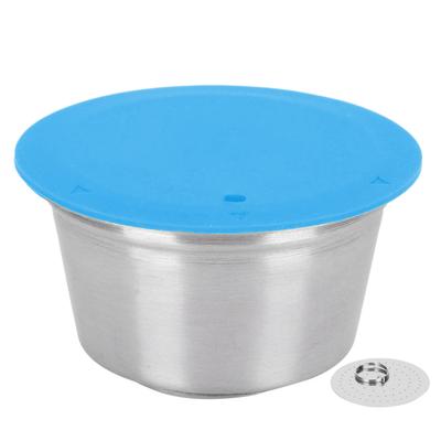 Coffee Capsule Stainless Steel Reusable Refillable Filter Cup for Dolce Gusto Coffee MakerBlue