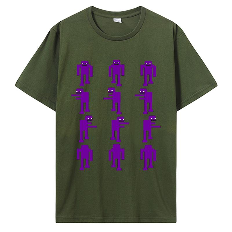 Fnaf Purple Guy Sprites T Shirt Over Size 6xl Leisure Famous Spring Formal Tee Shirt New Style Designing Tshirt