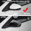 2pcs Rearview Mirror Caps Cover Glossy Black Sticking For Volkswagen VW POLO 2018 2019 2020 2025 2025 2025