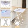 VECELO Mini Folding Side 50cm Wide x 45cm Deep x 70cm Perfect for Simple Dining Office Folding Coffee and High Tables for Working from Home Table,