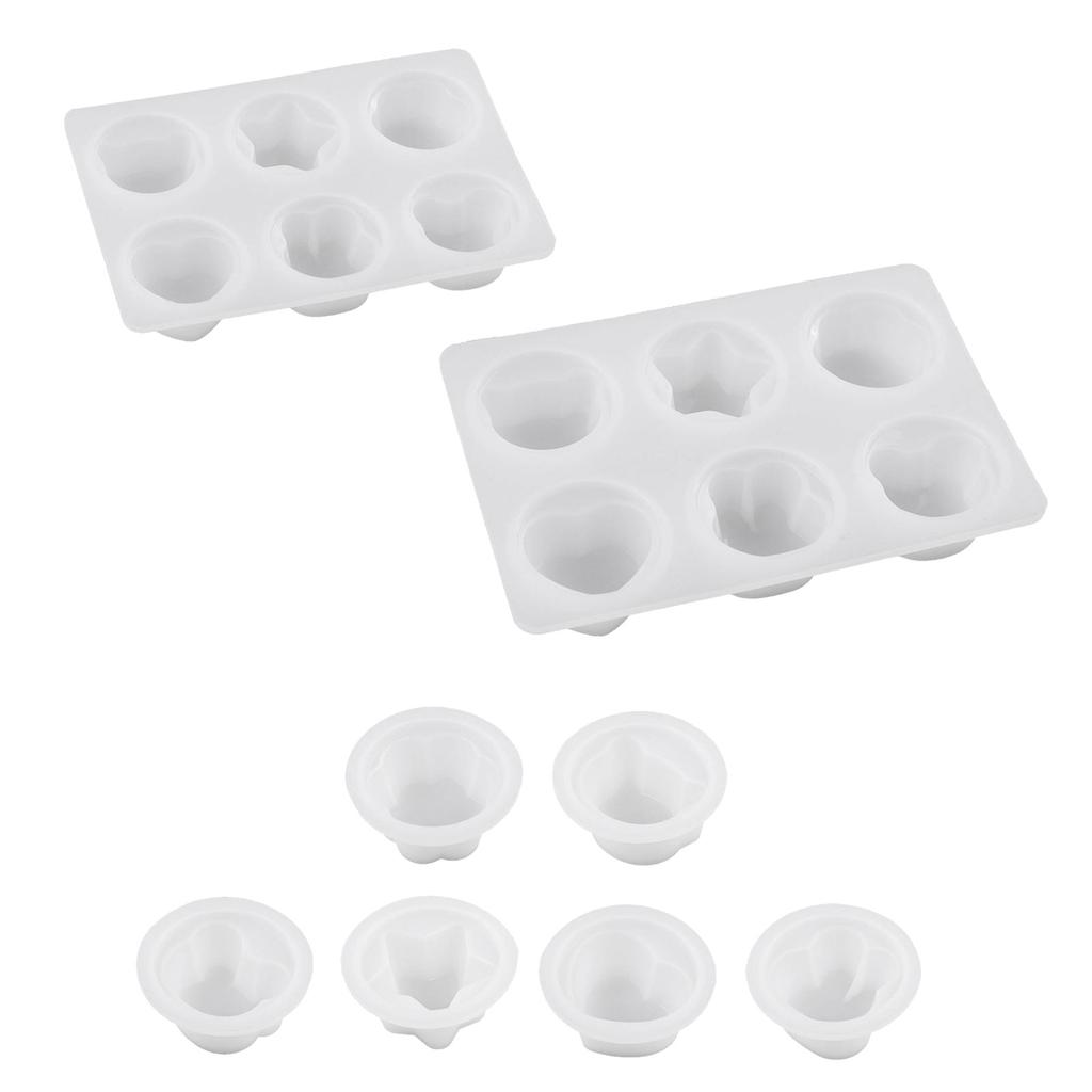 Cute Heart Star Animals Pudding Silicone Molds Epoxy Resin Casting Mold Craft Earrings Pendant Mold DIY Keychain Jewelry
