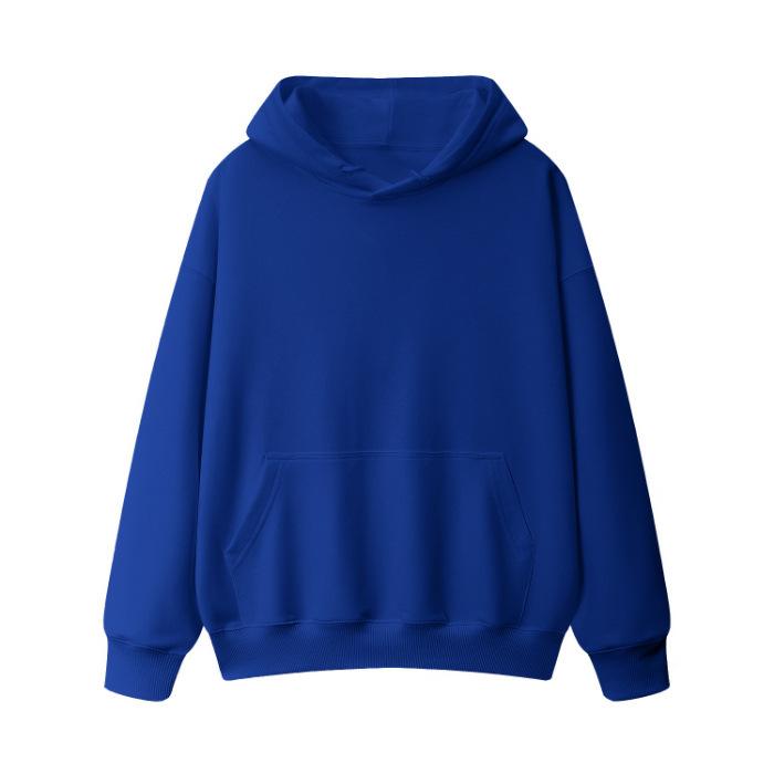 Wholesale 190g Fleece Thickened Light Version Hooded Sweater Men's and Women's Korean Version Solid Color Coat