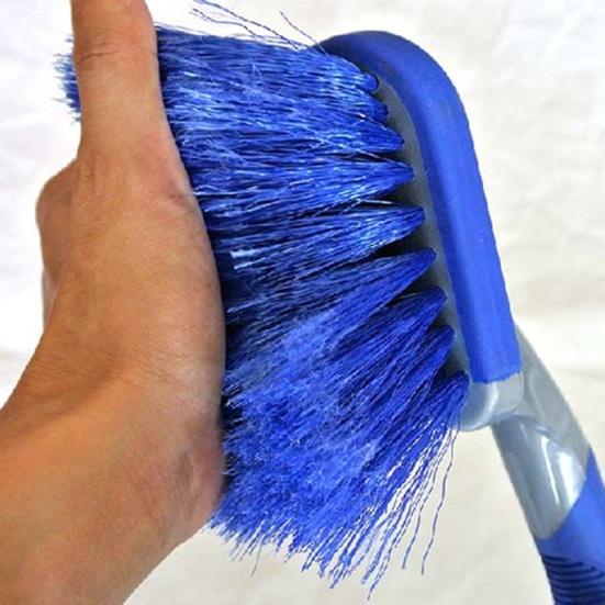 Car Cleaning Brush Soft Bristles Wheel Brush Ergonomic Car Detailing Brush Non-Scratch Tire Rim Cleaning Tool for Wheels Tires Car Seams