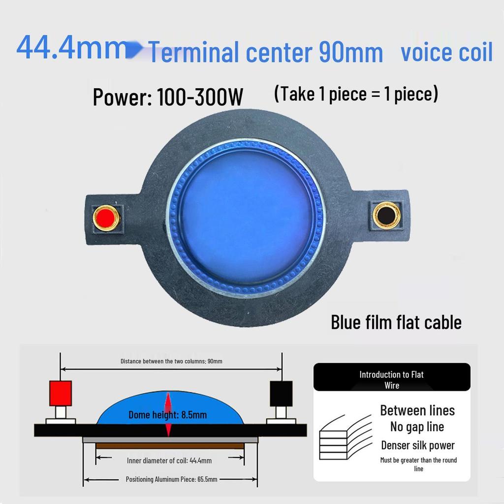 High-Frequency Speaker Voice Coil Diaphragm for 25-75 Core, Round Flat Wire Horn Repair