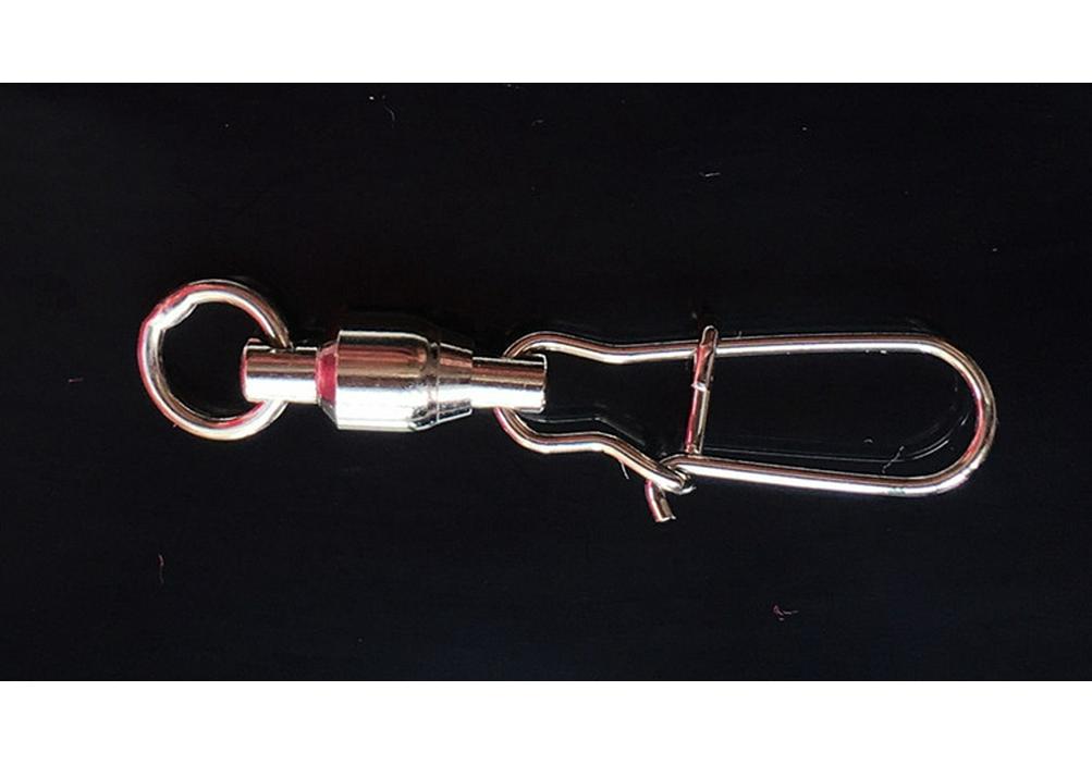 High-Speed Fishing Tackle: 8-Character Ring Snap Swivel Connector (Sizes 0, 1, 2) #0