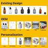 Stainless Steel Silver Refillable Dishwashing Soap Dispenser Dish Soap Liquid Hand Lotion Dispenser with Brushed Nickel Pump