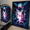 D-Deltarune Hra Anime Plakáty Lepicí Bílá Papírová Samolepka DIY Pokoj Bar Kavárna Kawaii Dekorace Pokojů