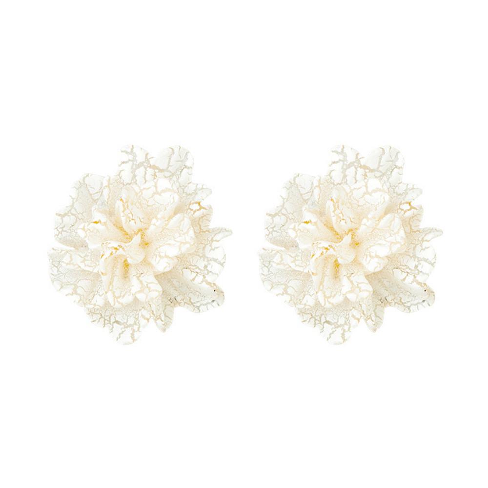 

Fairy Girl Ice Crack Flower Earrings Women Girls Trendy Elegant Light Luxury Studs Earrings