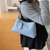 Woven Texture Shoulder Bag with Braided Handle and Soft Structure Elegant Style for Daily Wear