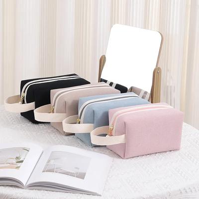 Corduroy Makeup Bag Women Cosmetic Bag Travel Cosmetic Organizer Zipper Coin Purse Mini Cute Purse Key Lipstick Storage Bag