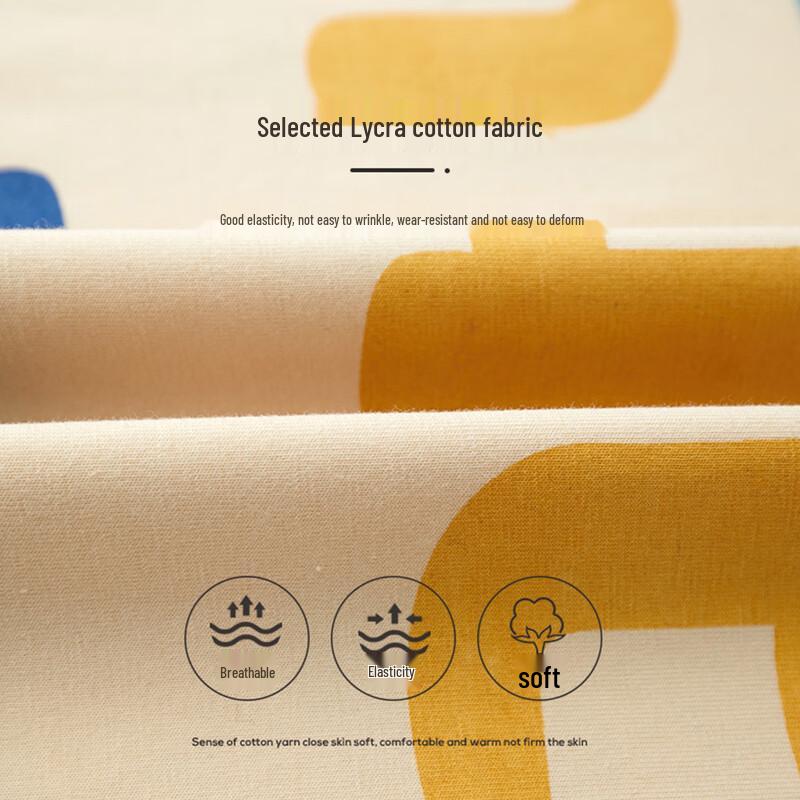 DODOGA Jungen Baumwoll-Print Langarm-Schlafanzug-Set mit Wolkengefühl