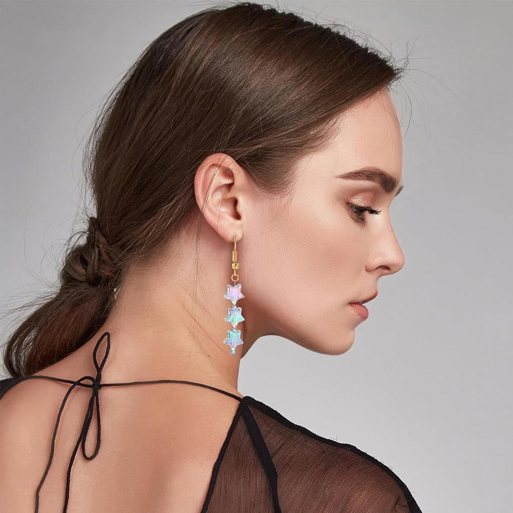 65/125/185pcs acrylic star beads, charming AB color decorative beads, DIY summer beach ankle bracelet earrings keychain